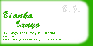 bianka vanyo business card